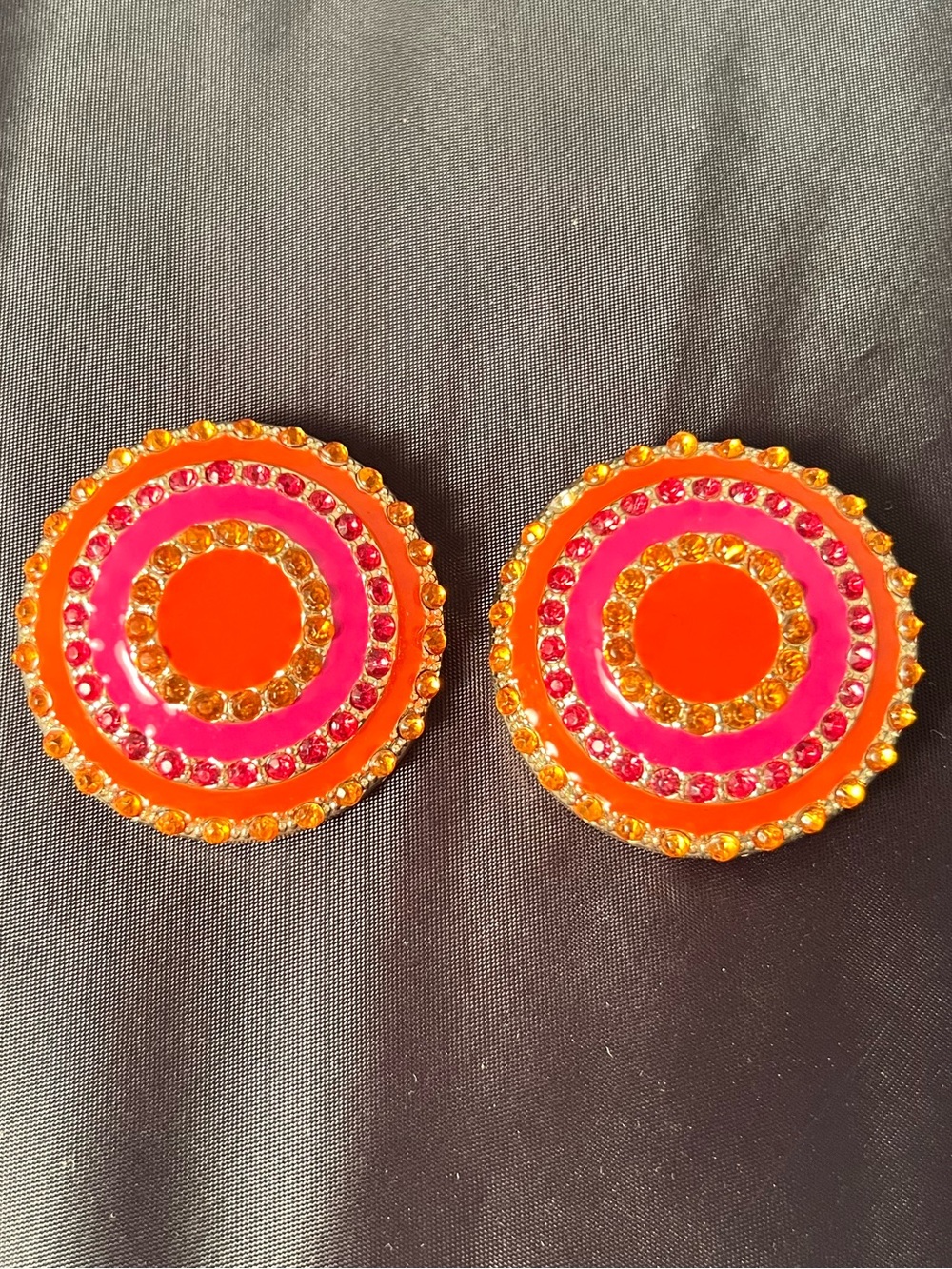 Lindsey Phillips Switchflops ‘Gabby’ Interchangeable Snaps Orange & Pink
